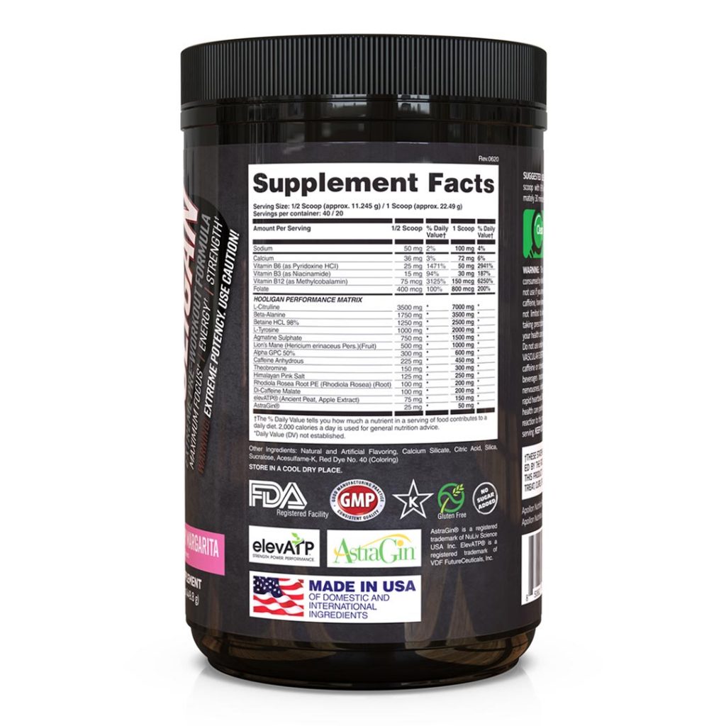 Apollon Nutrition Hooligan Preworkout V5 Termini